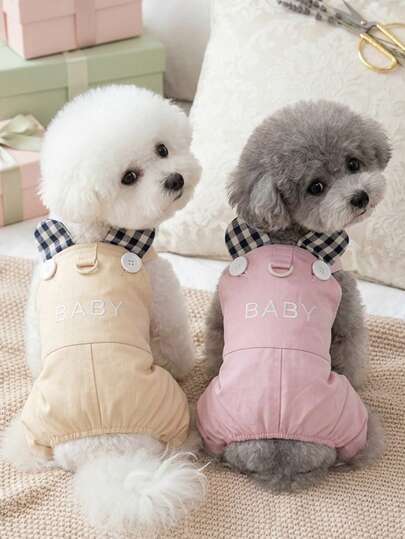 PETSIN Pet Spring New Dog Clothes Animal Supplies Pet Clothing Dog Tank Top Cat T-Shirt Teddy Outfits Small Animal Attire Casual Cool Tank Top Dog Clothes Cat Clothes Two-Season Spring & Summer New Tank Top