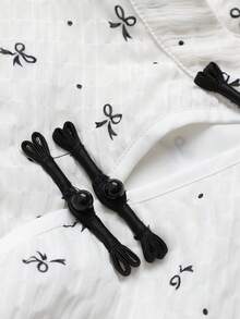 Sweetra New Chinese Style Retro Long Dress, Summer Cinched Waist Design, Cute Cap Sleeve Cheongsam Dress For Women - Black and White - View 5