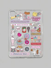 TOM & JERRY X SHEIN Ốp lưng máy tính bảng trong suốt chủ đề Mèo và Chuột Tom và Jerry, hình dán hoạt hình dễ thương, chống sốc và chống trầy xước, dành cho thế hệ thứ 11. - Trong sáng - Xem 50