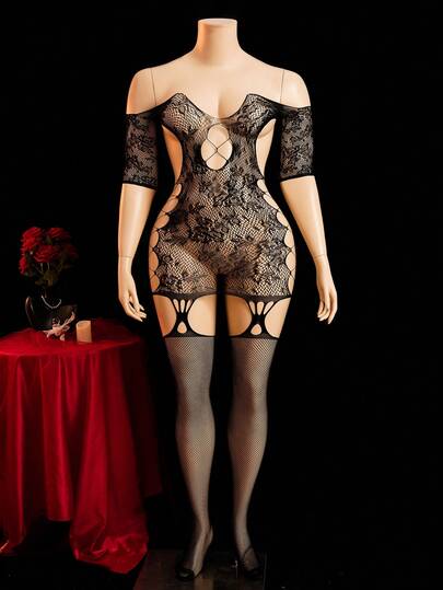 ChaseTheNight 大码性感内衣连体袜