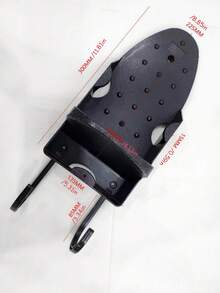 1 pieza Colgador de tabla de planchar para plancha, soporte de pared para plancha con rejilla resistente al calor, para lavandería en el hogar - Negro - Ver 3
