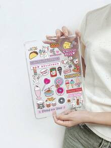 TOM & JERRY X SHEIN Ốp lưng máy tính bảng trong suốt chủ đề Mèo và Chuột Tom và Jerry, hình dán hoạt hình dễ thương, chống sốc và chống trầy xước, dành cho thế hệ thứ 11. - Trong sáng - Xem 27