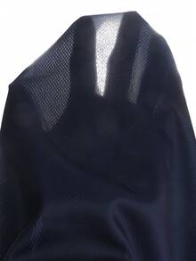Coolqubz 2 piezas Conjunto de camiseta de manga corta y pantalones cortos de verano, tela de malla tejida con estampado numérico a rayas, estilo casual diario deportivo escolar, atuendo juvenil para uso al aire libre y en la ciudad - Azul Marino - Ver 6