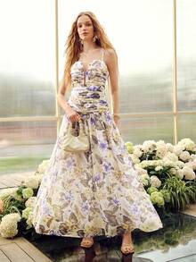 MOTF PREMIUM VESTIDO CAMISERO RECOGIDO CON ESTAMPADO FLORAL - Multicolor - Ver 5