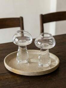 Cirelle 1个透明玻璃鸡尾酒杯创意蘑菇杯香槟杯红酒杯个性化玻璃杯 - 透明色 - 查看 2