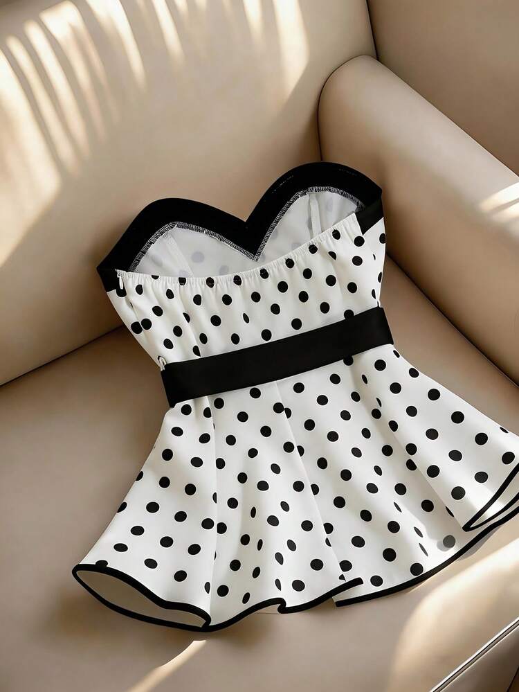 Franclia Elegant Sexy White Summer 70's Retro Party Golf Date