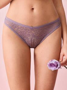 Bonmuse 3 条装 女士蕾丝无缝 V 腰透气内裤 - 彩色 - 查看 7