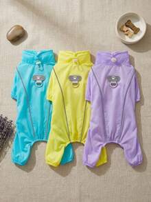 PETSIN 宠物春季新款狗狗服装 动物用品 宠物服装 狗狗背心 猫咪T恤 泰迪熊套装 小型动物服装 休闲酷炫背心 狗狗服装 猫咪服装 春夏两季新款背心 - 彩色 - 查看 3