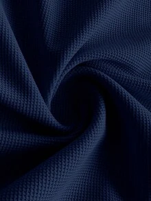 PrepCrw 男童 Polo 领短袖 T 恤和短裤套装，学院风 - 藏藍色 - 查看 5