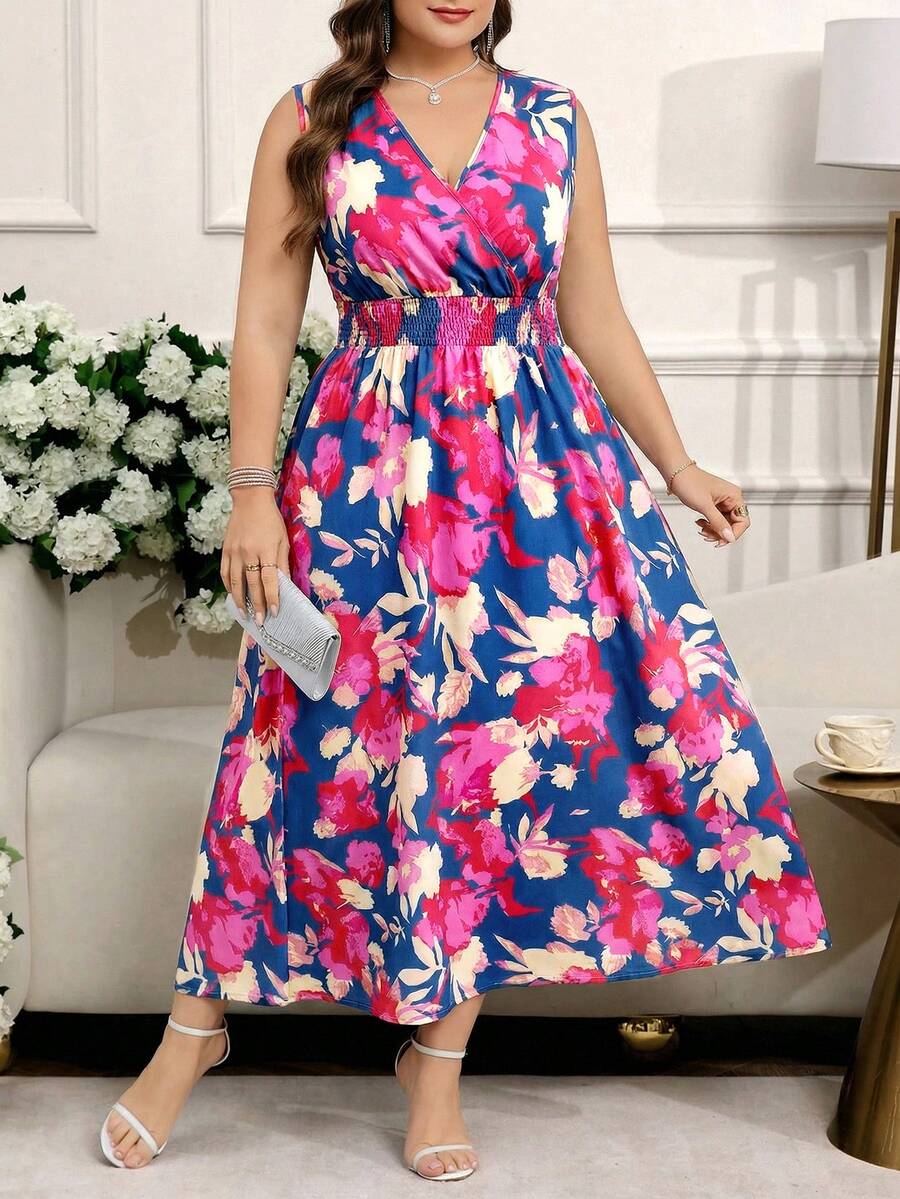 SHEIN Clasi Vestido de verano para mujer de talla grande, vestido elegante sin mangas, nuevos vestidos para damas, vestidos para mujeres, vestido floral para mujer, vestido Zanea para mujer, vestido hawaiano para mujer, vestido de fiesta de verano, vestido de primavera, vestidos de festival, vestido de Pascua, vestidos elegantes, vestidos elegantes de fiesta, vestido de playa, vestido de invitada de boda para mujer, vestido de fiesta de boda, vestido de dama de honor, vestido de graduación, atuendo de graduación para madre, vestido casual, vestidos de vacaciones, vestidos de fiesta, vestido formal, vestido floral, vestido de talla grande para mujer, vestido fluido morado, vestido elegante para mujer, vestido elegante de primavera y verano Fleurora, vestido maxi con estampado floral, vestido de manga abullonada para mujer, último vestido, vestido Zanzea para mujer de talla grande, atuendos de invitada de boda para mujer, vestidos de cumpleaños para mujer de talla grande - Multicolor - Ver 1