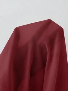 GlowEve 新款春夏时尚侧系带纽扣无袖背心上衣，法式优雅百搭女式衬衫 - 酒紅色 - 查看 7