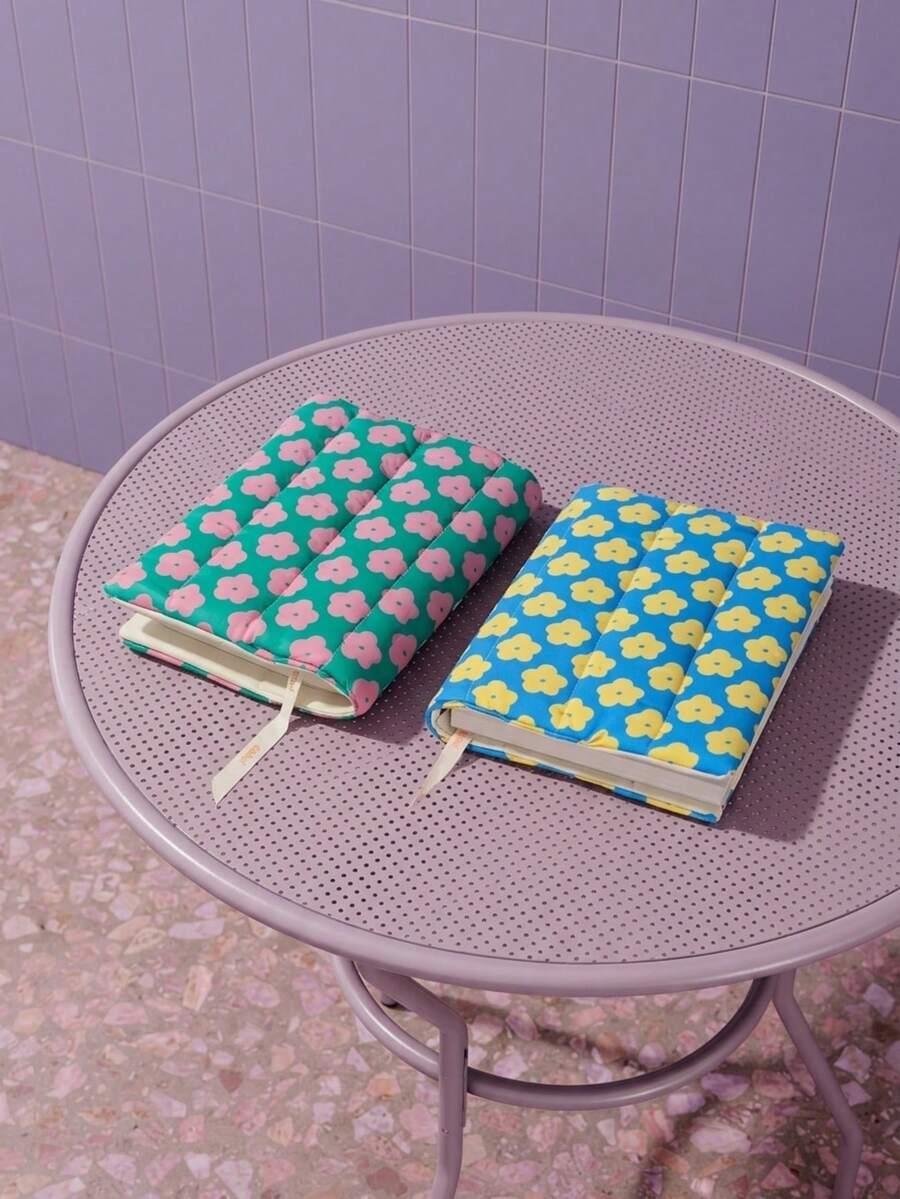 Joivida 1PC Spring Summer Floral Quilted Book Cover A5 Size Cotton Fabric Journal Notebook Protector Handmade Book Sleeve 148x210mm Fit 1-20mm Thick(Without The Notebook) - multicolor - View 1
