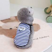 PETSIN 宠物春季新款狗狗服装 动物用品 宠物服装 狗狗背心 猫咪T恤 泰迪熊套装 小型动物服装 休闲酷炫背心 狗狗服装 猫咪服装 春夏两季新款背心 - 彩色 - 查看 22