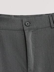 Open Phase 男士灰色阔腿工装裤，街头风 - 深灰色 - 查看 3