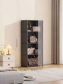 1pc Freestanding Bookshelf, Multi-Tier Home Storage Organizer Rack, Narrow Shelf For Living Room, Halloween & Christmas Gift - Multicolor - View 13