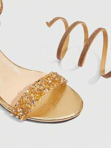 CUCCOO SZL Womenheeledsandals - Gold - View 3