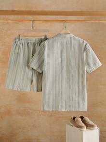 VENTUSAIL Men's Mature Casual Striped Set - Multicolor - View 2