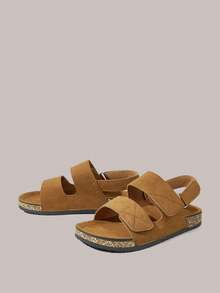Solecia New Outer Slippers Are Non-Slip, Soft And Comfortable, Holiday, Beach, Leisure, Commuting, Home, Double Buckle With Sandals Slippers Women's Models Summer Shoes - Brown - View 2