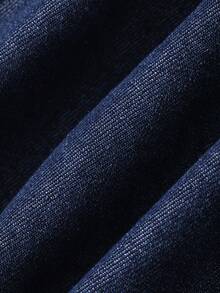 Livesso Đầm liền quần denim nữ kiểu dáng thường ngày cho mùa hè - Màu xanh lam - Xem 7