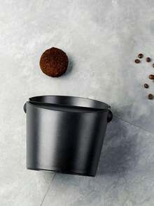 1 Stück Kaffee Knock Box, stoßfeste Espresso Knock Box, geeignet für Barista Kaffee Mahlen, rutschfeste Espresso Grounds Entsorgungsbox, Kaffee Zubehör, Studentenbedarf, Saison - Schwarz - Übersicht 4
