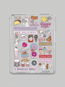 TOM & JERRY X SHEIN Ốp lưng máy tính bảng trong suốt chủ đề Mèo và Chuột Tom và Jerry, hình dán hoạt hình dễ thương, chống sốc và chống trầy xước, dành cho thế hệ thứ 11. - Trong sáng - Xem 55
