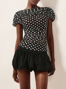 Blusa de mujer con estampado de leopardo de moda, para verano - Multicolor - Ver 3