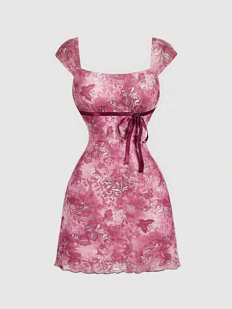 realisation par pink newspaper dress Venus silk mini dress Ralisation Pink size S International in Silk
