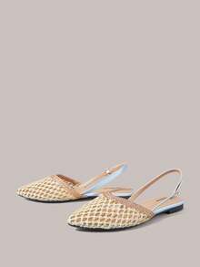 Styleloop Giày nữ, dép xăng đan đế bằng, kiểu dáng trễ gót, phong cách Bohemian, cổ điển Mỹ, miền Tây, thích hợp cho lễ hội âm nhạc, tiệc tùng, du lịch dịp Giáng sinh, phong cách Bohemian không thể thiếu. - Màu xanh da trời - Xem 2