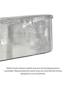 1PC/Transparent PET Bread Storage Box Flip Cover Airtight Bread Bin Toast Holder Moistureproof Dustproof Fresh Keeping Kitchen Countertop Organizer Pantry Food Storage Container For Home Bakery Pastry Cake Cookie Bagel Croissant Loaf Bread,Meal Prep, Food Storage Containers, Refrigerator Organization, Kitchen Accessories. - Multicolor - View 4