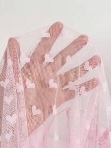 PetitDoll 两件套浪漫蕾丝性感甜美睡衣套装，女士情人节礼物 - 粉色 - 查看 9