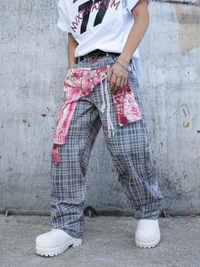 Manfinity EMRG 男士牛仔印花阔腿裤 - 彩色 - 查看 5