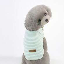 PETSIN Quần áo thú cưng mùa xuân mới, đồ dùng cho thú cưng, quần áo cho thú cưng, áo ba lỗ cho chó, áo thun cho mèo, trang phục cho gấu bông, trang phục cho động vật nhỏ, áo ba lỗ thường ngày mát mẻ, quần áo cho chó, quần áo cho mèo, áo ba lỗ hai mùa xuân hè mới. - Nhiều màu - Xem 39