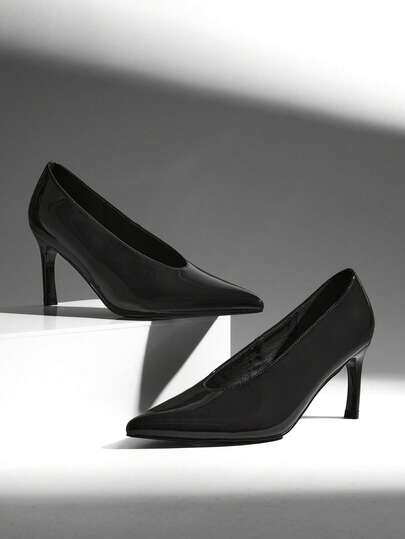 SHUZIA Women's Elegant Point Toe Stiletto Classic Pumps