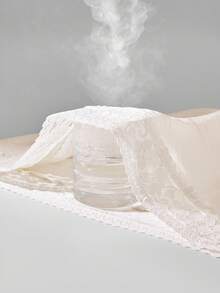 Summer Airy White Linen Reversible Lounge Set Lace-Trimmed Camisole & Wide-Leg Pants Lightweight Breathable Summer Wear - Beige - View 7