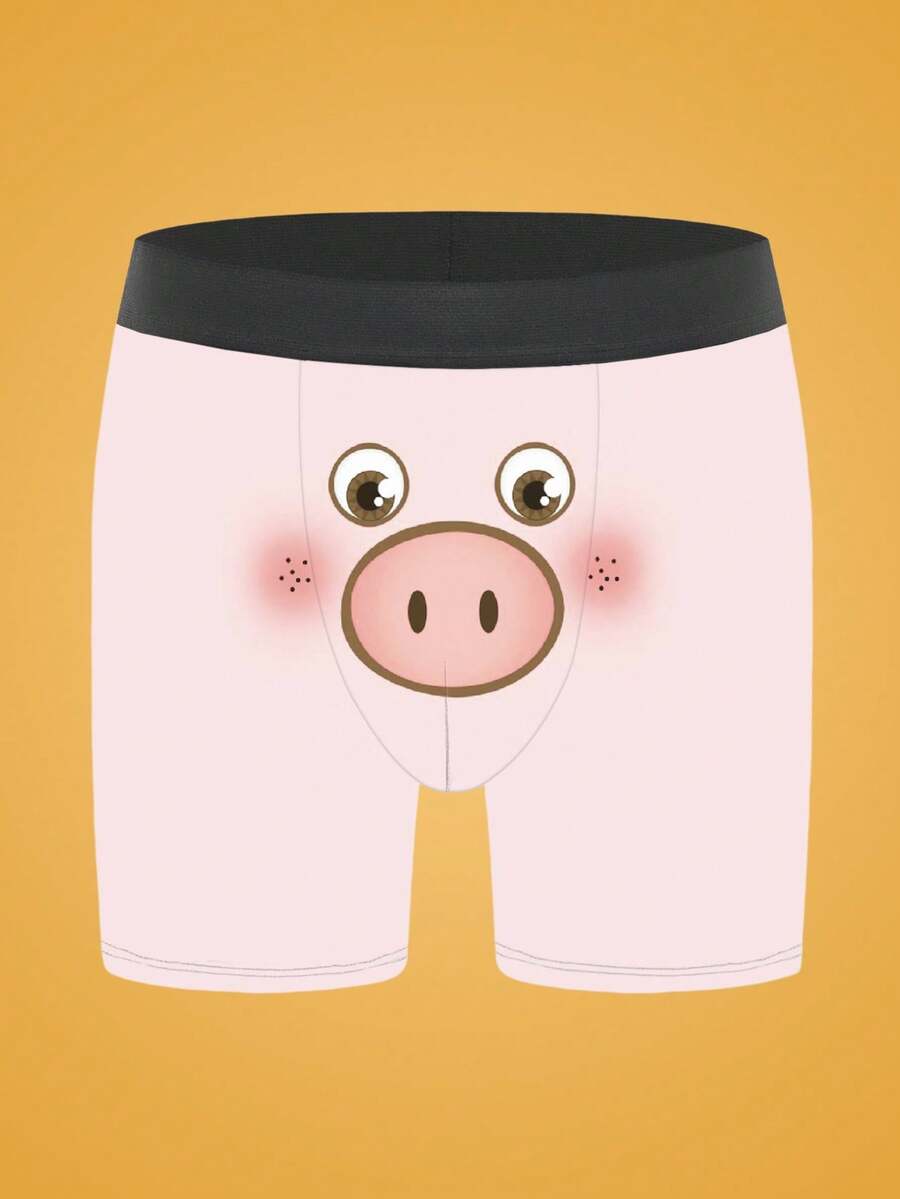 1 chiếc quần boxer nam in họa tiết thời trang - Nhiều màu - Xem 1