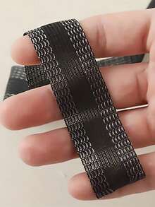 1 pieza de cinta para dobladillo de planchar para acortar vaqueros, pantalones, ropa, faldas y costura DIY - Negro - Ver 12