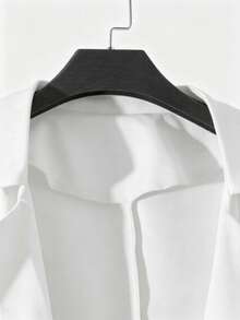 GlowEve CURVE Plus Size Women Solid Color Casual Versatile Long Sleeve Blazer Jacket - White - View 3