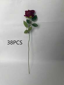红色仿真玫瑰花束，假玫瑰花装饰，适合作为情人节礼物、婚礼派对、家居装饰、生日礼物、婚礼装饰、秋季装饰。 - 紅色 - 查看 12