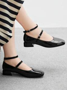 CUCCOO BIZCHIC Women's Buckle Design Fashionable High Heels For Daily Wear - Black - View 6