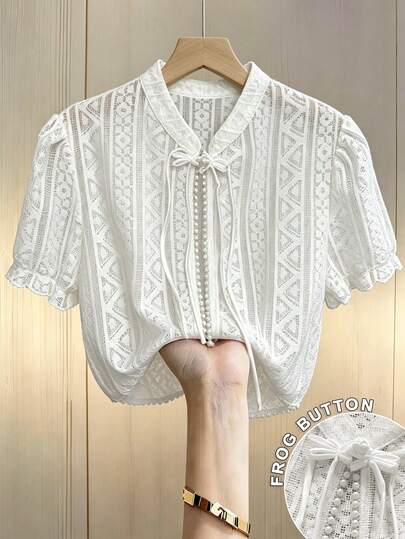 Franclia 新款中国风民族风蕾丝披肩，轻薄夏季女式罩衫，可搭配吊带连衣裙