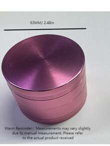 Máy xay thảo dược hình nấm bằng hợp kim nhôm mới, 4 lớp, 63mm, xay thủ công. - Nhiều màu - Xem 6