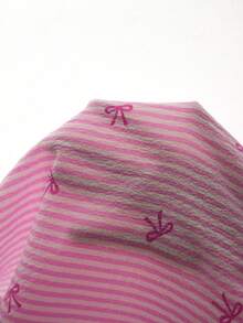 Momance Top de maternité à col en V, imprimé papillon doux, manches à volants, élégant et flatteur, rose - Rose bonbon - Voir 8