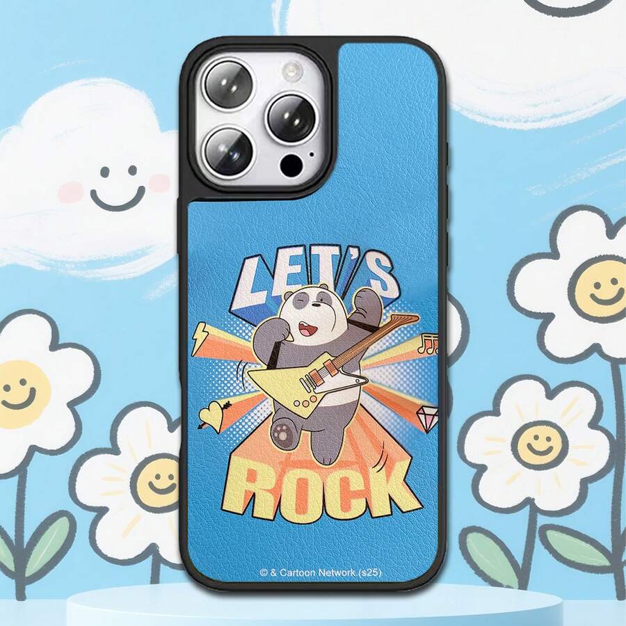 We Bare Bears X SHEIN Casing Ponsel Dua-dalam-Satu We Bare Bears dengan Pola Kartun Beruang Kecil ini terbuat dari bahan TPU+PC, menampilkan tekstur matte tahan benturan dan tekstur kulit, yang dapat mencegah keringat di tangan. Pola berbentuk hati yang indah secara efektif melindungi ponsel Apple 14/15 dan 16/17 Pro Max Anda. - MultiWarna - View 1