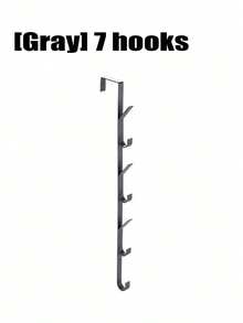 No-Drill Carbon Steel Door Hooks - Space Saving Vertical Towel Rack Holder For Bathroom Bedroom Closet Organizer - Vertical Hook - View 10