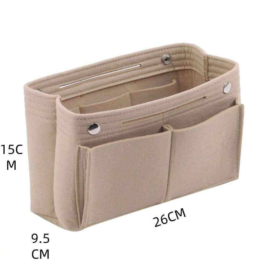 1 Túi đựng đồ du lịch bằng nỉ đa năng dung tích lớn, túi đựng đồ cho bà bầu - Màu be - Xem 1