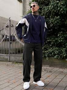 Artur Kramer 1件 Infinite Jeans 男士休闲直筒牛仔裤，高品质品牌，舒适休闲，适合外出穿着（不含腰带和配饰） - 黑色 - 查看 1