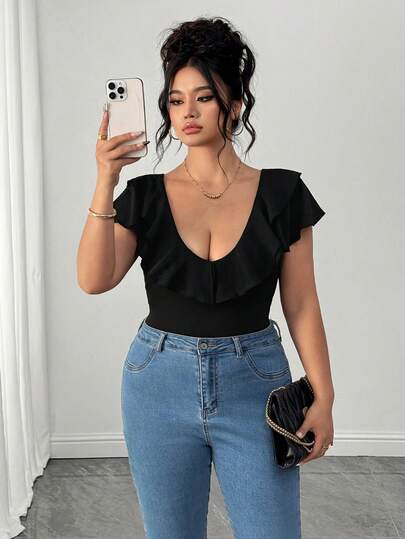 Elenzga 大码女士时尚百搭连体衣，适合通勤、日常穿着、春夏度假、浪漫约会等场合，用途广泛。