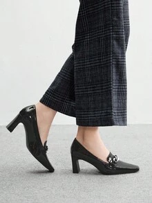 CUCCOO BIZCHIC 女士百搭时尚高跟鞋，适合日常穿着 - 黑色 - 查看 5