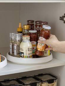10-Inch Tilting And Rotating Storage Box, Suitable For Storage And Organization In Cabinets, Pantries, Kitchens, Bathrooms, Refrigerators, Countertops, Seasoning Racks, Etc. - Multicolor - View 4