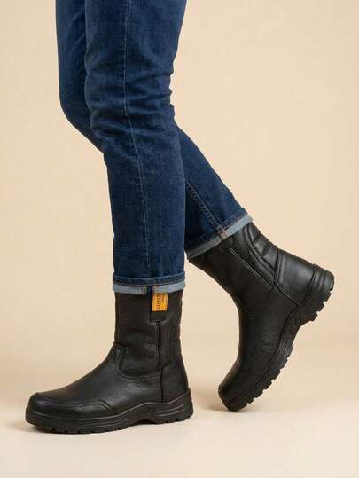 botín de trabajo hombre, botín resistente, botín slip on, calzado industrial, botín cómodo, calzado laboral masculino, botín de uso rudo, calzado duradero